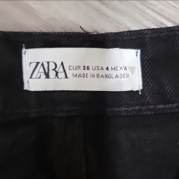 NWT Zara Button Up Black Jeans - Picture 6 of 6